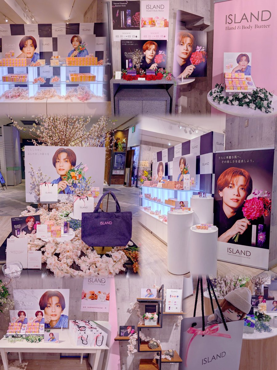 ISLAND さん 期間限定SHOP in 渋谷 今回の春バージョンもとても素敵で 