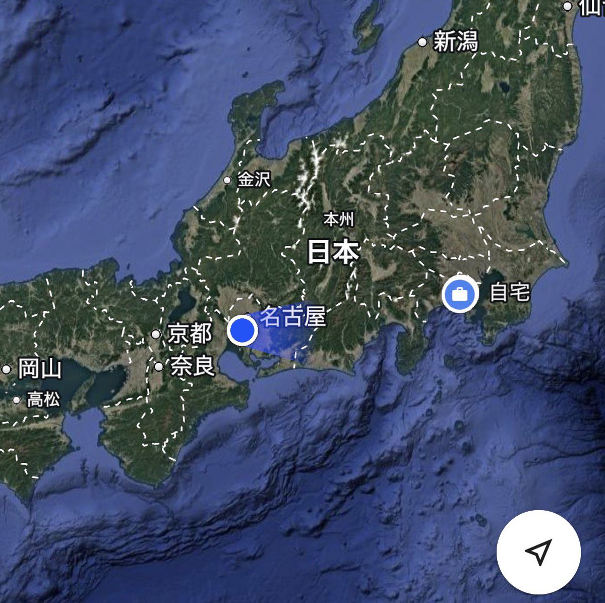 umipoker's tweet photo. こうやってマップで移動してる経過撮るのなんか好き https://t.co/yvd8tP0GKo