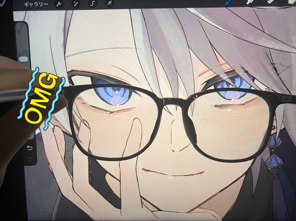 流行りの👓便乗~~