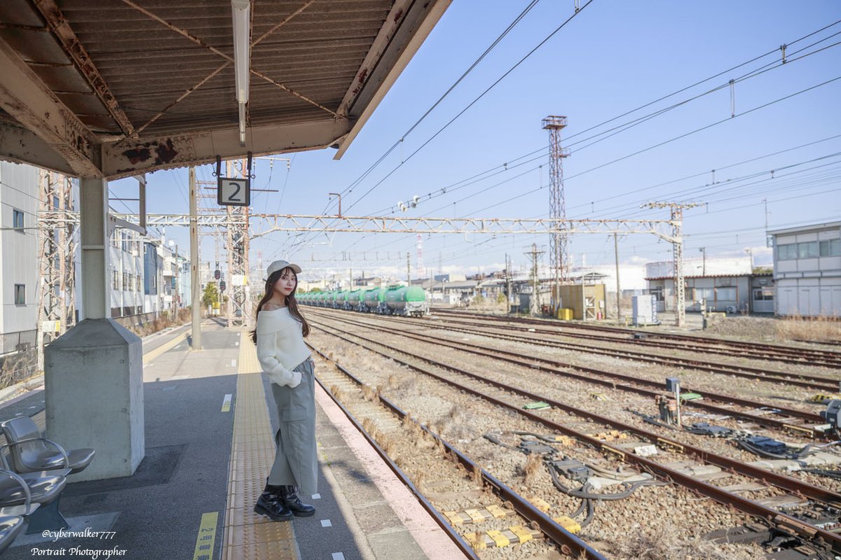 cyberwalker777's tweet photo. 2026/3/15 きしあきさん  鶴見線沿線(その5) #ODAIBA撮影会 #ポートレート #portrait #鶴見線 #portrait #川崎 #安善駅 @ksak1012 @ODAIBASTAFF #米タン https://t.co/Z5AyUN7vpk