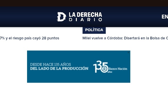 El Banco Nación paga pauta en La Derecha Diario y el creador de la Derecha Diario, que además tiene un puesto en la secretaría de comunicación, recibe un préstamo por 115 millones de pesos.
¿Más casta no podías ser ñoqui <a href="/jdoedoe101101/">Juan Doe</a> ?