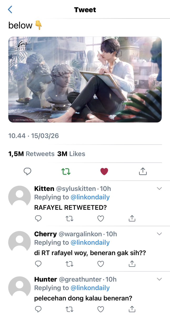 shokoffee's tweet photo. Lads — Rafayel one tweet au!

The painting is true but… https://t.co/9v5Ykge5o8