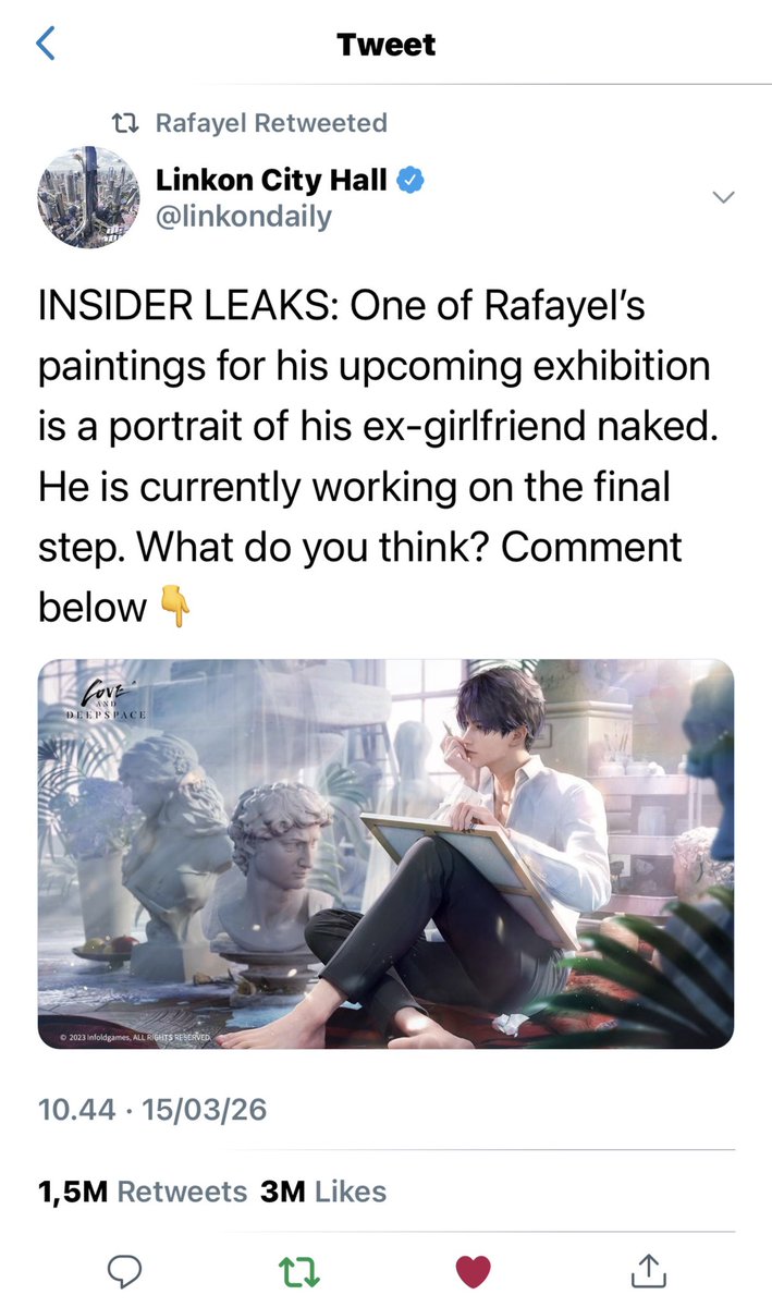 shokoffee's tweet photo. Lads — Rafayel one tweet au!

The painting is true but… https://t.co/9v5Ykge5o8
