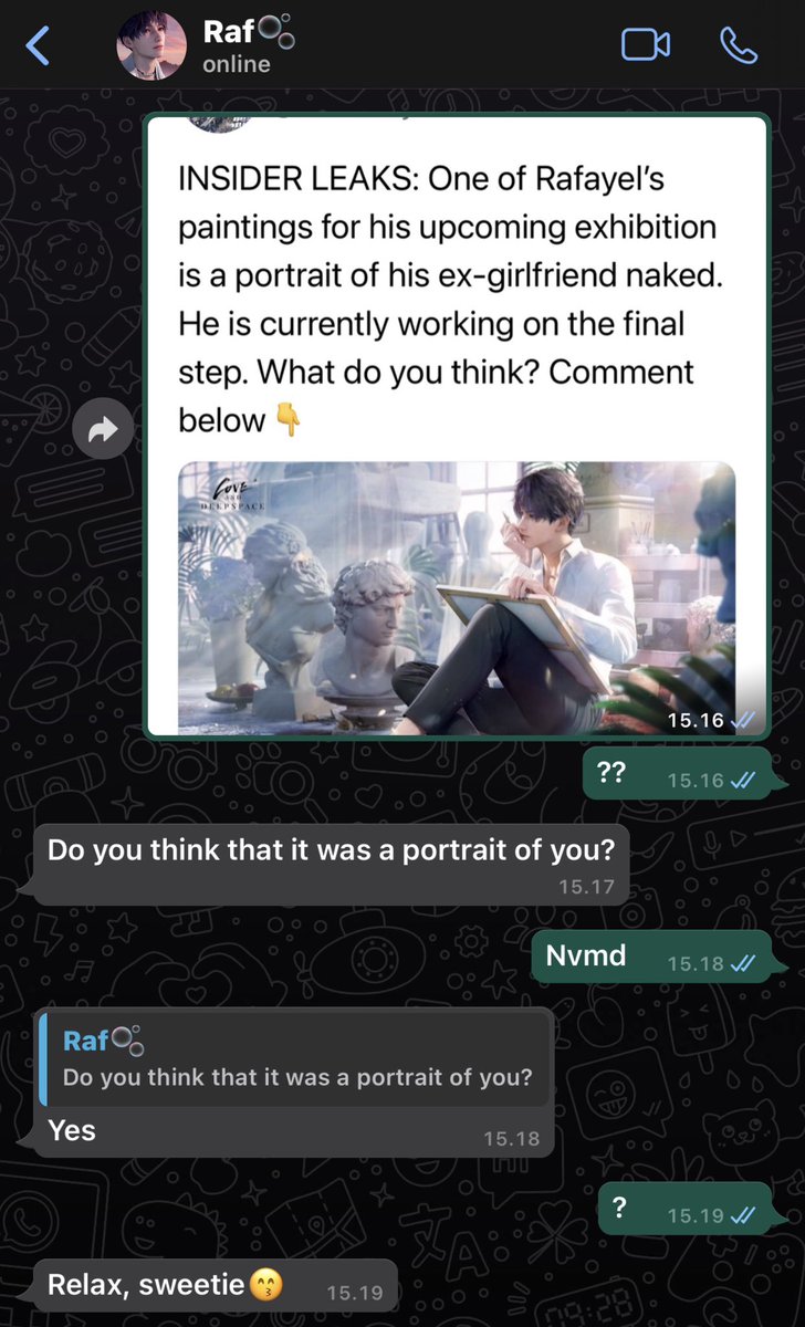 shokoffee's tweet photo. Lads — Rafayel one tweet au!

The painting is true but… https://t.co/9v5Ykge5o8