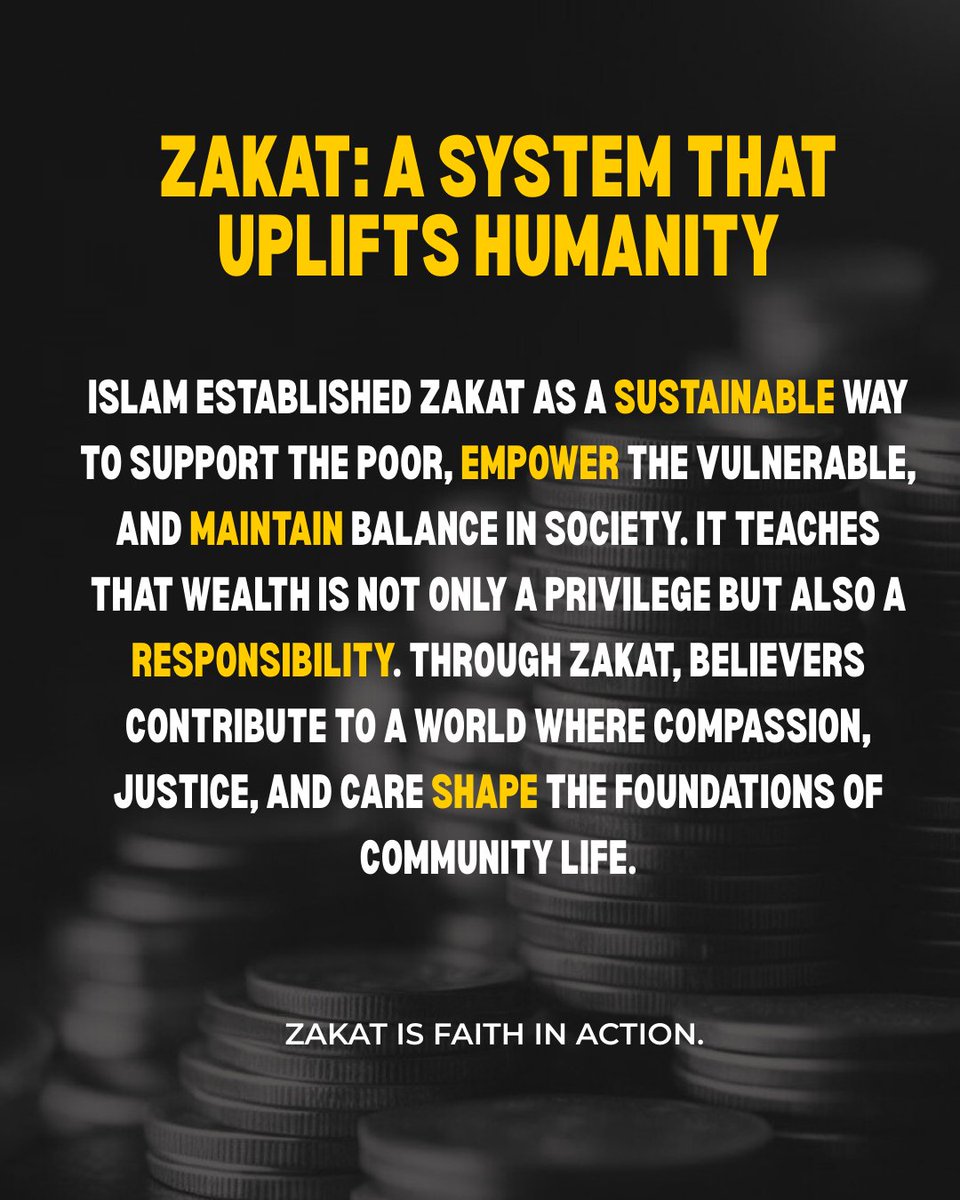 Through Zakat, we share blessings and build a better world. 

#Zakat