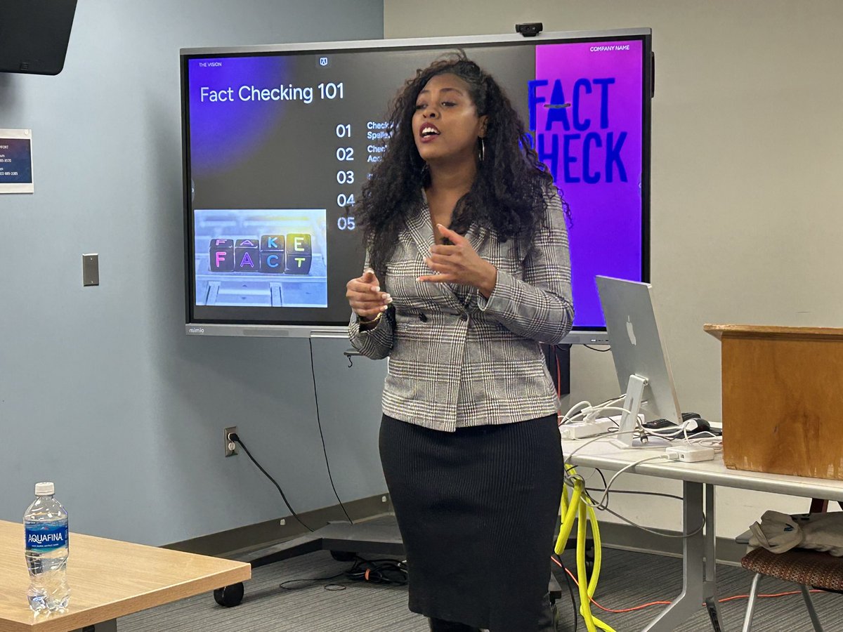 UJWDC's tweet photo. They also learned about news judgment, managing a beat (William Ford, Sam Collins, Tia Mitchell) and fact checking (Michael Green). And they are already getting ready for the final projects by brainstorming with their mentors on story ideas. #UJW2026 #WABJ #YoungJournalists https://t.co/JWw9MdUZxo