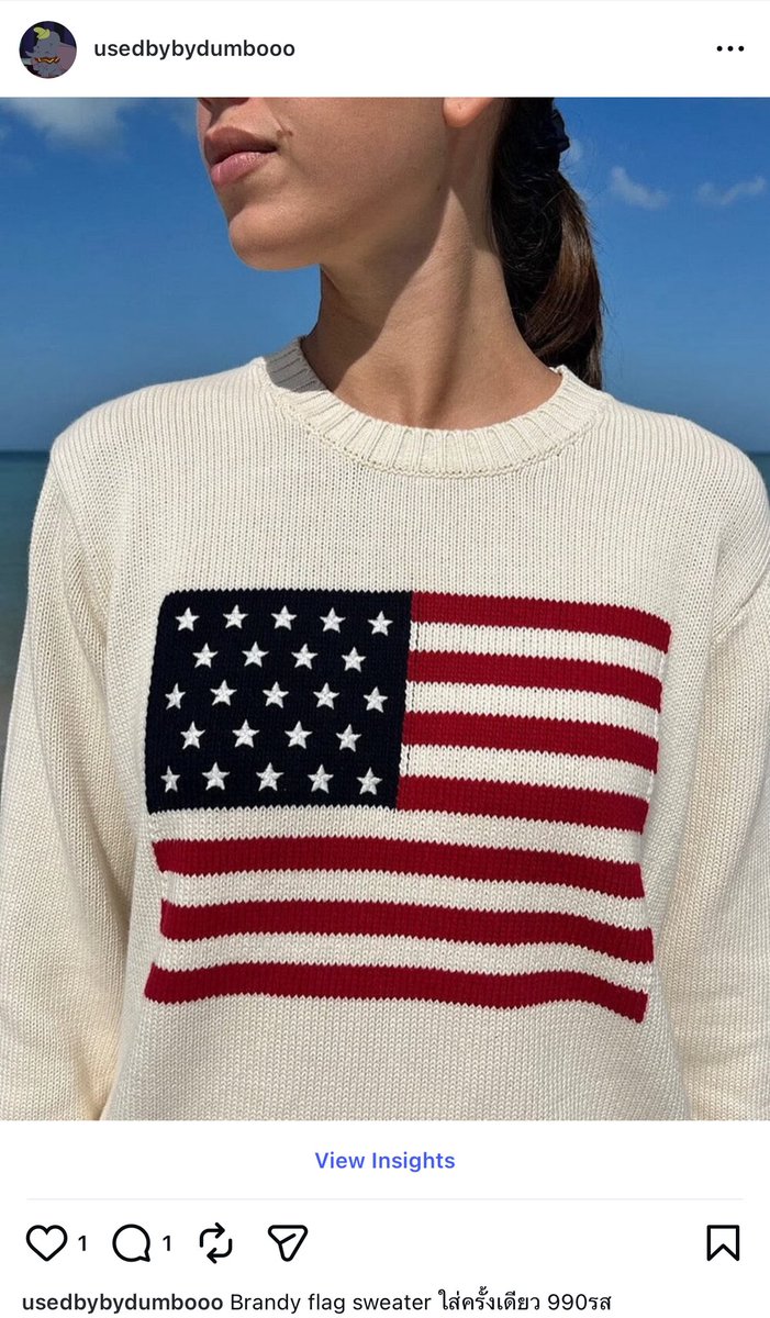 abcbabybooo's tweet photo. Brandy flag sweater ใส่ครั้งเดียว 990รส ค่าา
อจ: usedbybydumbooo https://t.co/33OpW5Jpzk