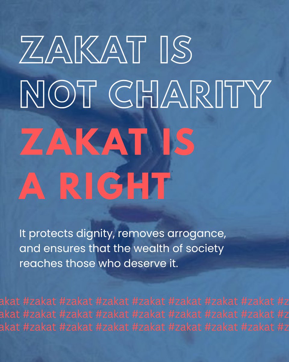 Zakat empowers the needy and strengthens society.

 #Zakat