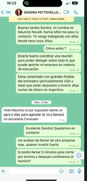 porqetendencias's tweet photo. "INVERTIR FUERTE"

Por el chat rescatado del celular de Mauricio Novelli que confirma su relación con Karina Milei y Sandra Pettovello antes de la estafa LIBRA https://t.co/HeNlVP2B2q