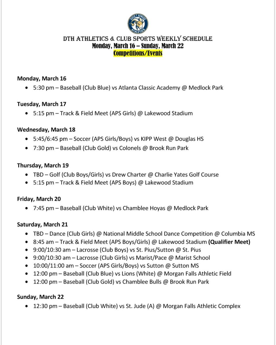 D.T. Howard Activities tweet media