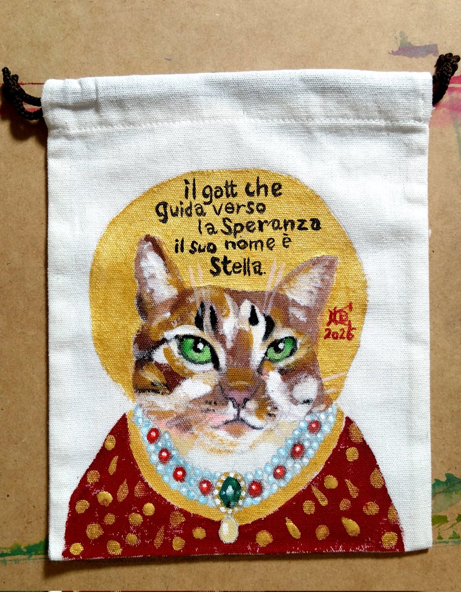 Museum_Kurihara's tweet photo. このところずっと、キリスト教のイコンみたいな感じの、猫ばかりを布に描いていて、ニャコンと名付けてしまった。そして、3/20〜22に吉祥寺のギャラリー永谷で展覧会やることになりました。良かったら来てね。

#猫絵 #アクリルガッシュ #栗原大輔精密画美術館 #吉祥寺 #ギャラリー永谷 https://t.co/PfIHGAzo22