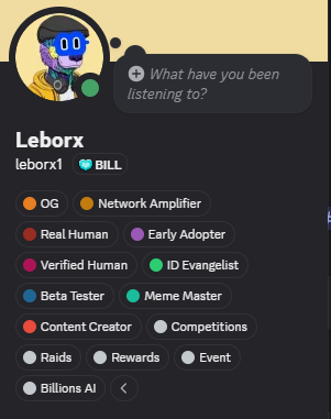 KoParsxp's tweet photo. Hello, @billions_ntwk Fam 😍
I have
verified Agent.
and
OG
Real Human
Eraly Adopter
Network Amplifier.
What do you have Legends?
#bill #billions #gbillions