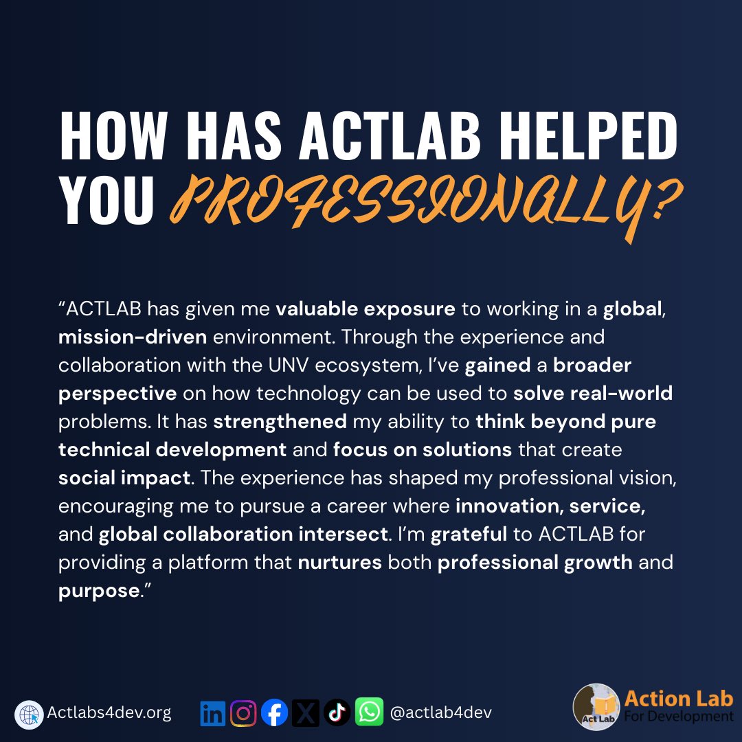 Action Lab for Development tweet media