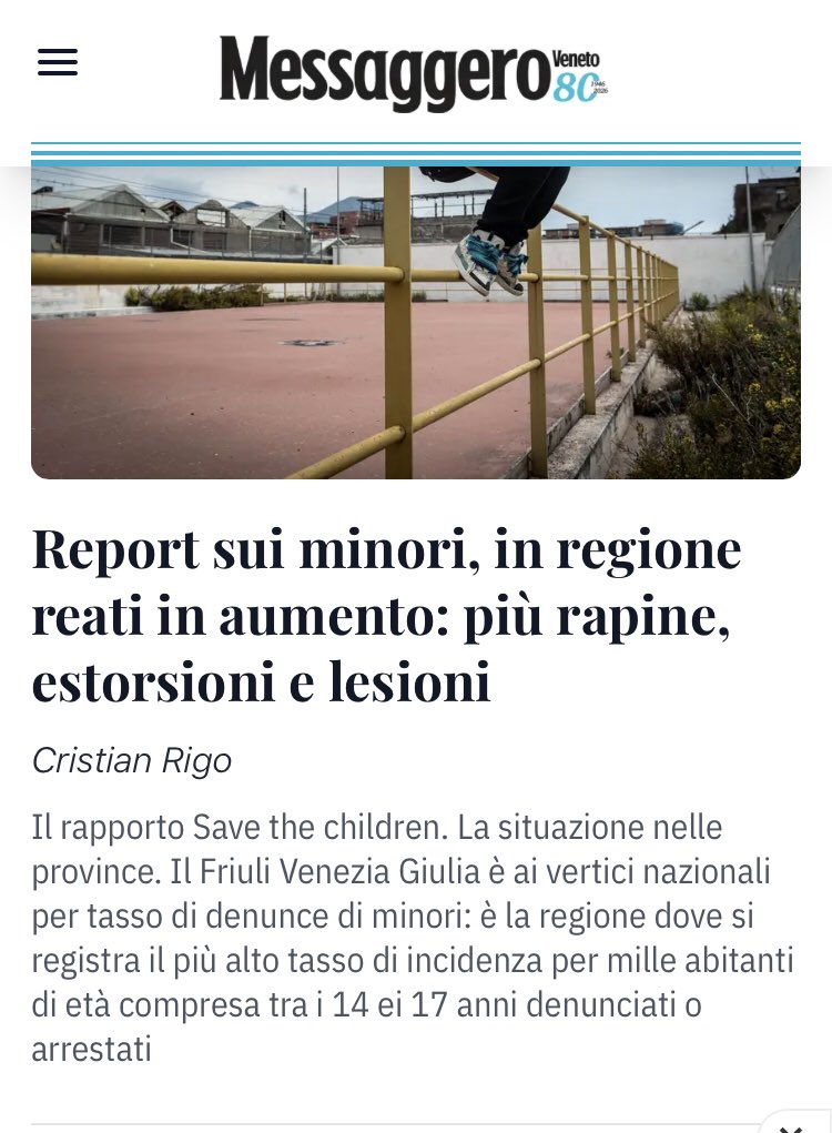 Ma come si puo’ non odiare questi ciarlatani prezzolati?
Una regione con 1 milione di abitanti, crollo pazzesco delle nascite da anni e manca sempre solo  il colore delle simmie