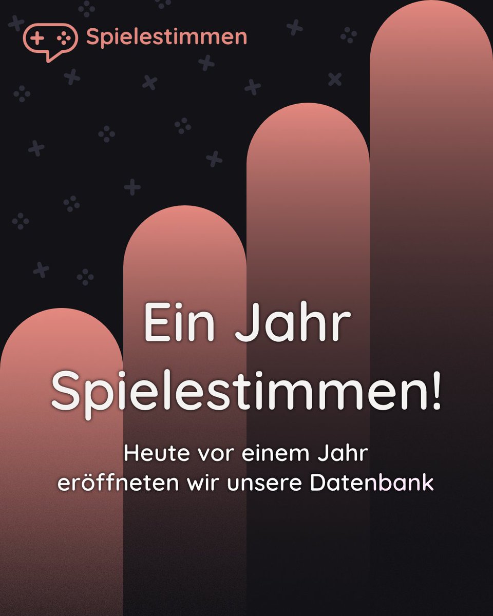 Heute ist ein großer Tag für uns: Heute vor einem Jahr haben wir <a href="/spielestimmen/">Spielestimmen</a> offiziell eröffnet✨