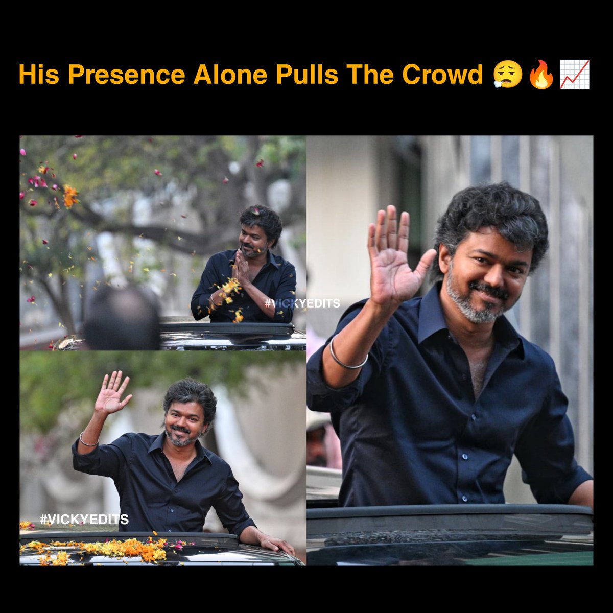 VICKYEDITS1's tweet photo. Delhi: TVK president and actor Vijay leaves from the CBI headquarters.
#vickyedits #tvk #thalapathyvijay https://t.co/ZTDv2oMzS7