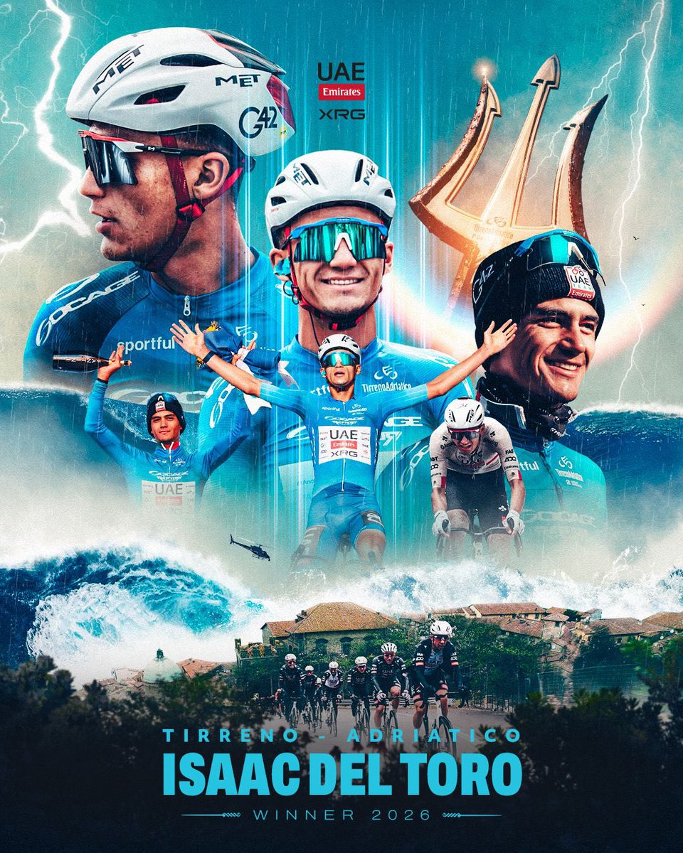 🇲🇽🚵♀️ El mexicano @ISAACDELTOROx1 gana #TirrenoAdriaticoᴿᴾ