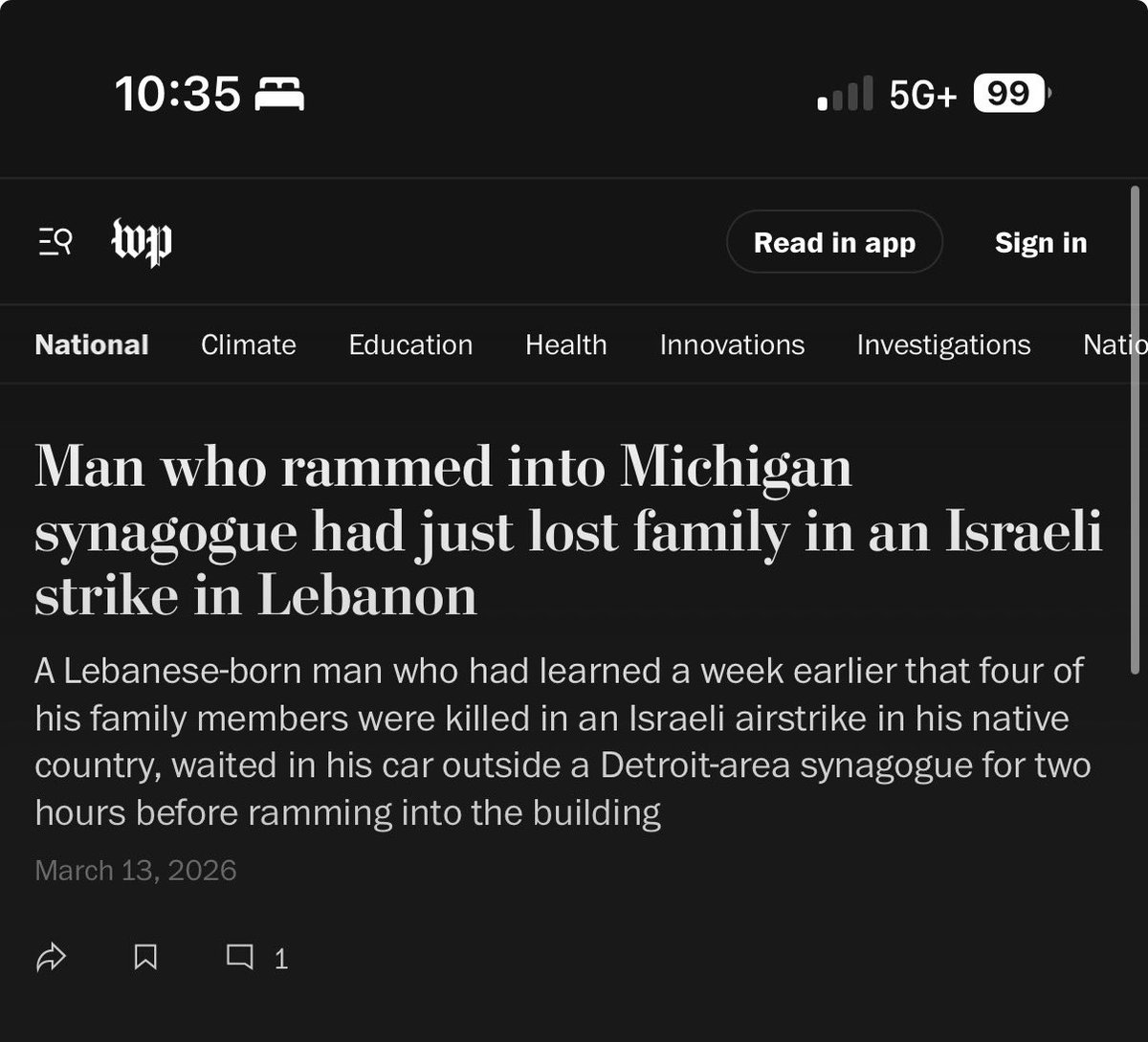 Bblaine18's tweet photo. It’s all justified to the Washington Post because that was his family so we can’t judge him https://t.co/RrZ4AVDdPQ