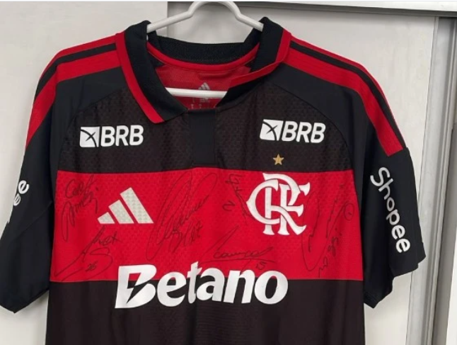 Bom dia, amigas e amigos.

Começando mais uma mobilização pra ajudar nosso amigo Arthurzão. (<a href="/Urublog/">Arthur Muhlenberg ☮️</a> )

O Flamengo forneceu um Manto oficial autografado por boa parte do elenco de 2026 para ser rifada e hoje essa campanha vai começar.

Cada rifa custa 50 pila, cada pessoa pode