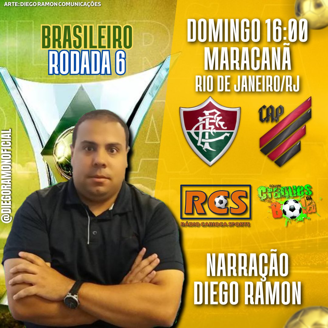 Neste domingo, estarei contando a história de #Fluminense x #AthleticoParanaense, pela Rodada 6 do #Brasileirão.

16:00, pela Rádio Carioca Sports. Não perca!

cariocanoticias.com

youtube.com/@radiocariocas…