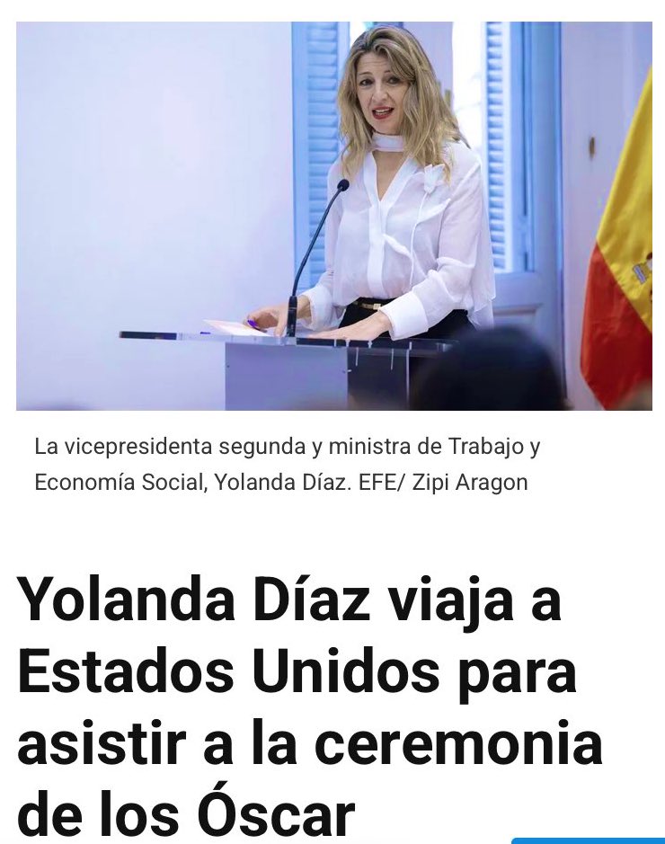 Hay gestos que delatan. Esta pájara forma parte del Gobierno de Sánchez y está respaldando a la Coalición Epstein y su aparato hollywoodiense de propaganda en plena guerra de agresión de EEUU-Israel contra Líbano, Palestina e Irán.
