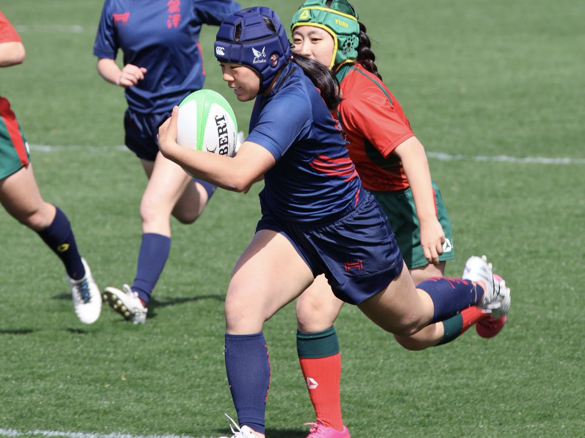 HidekiTakahash5's tweet photo. 熊谷ラグビー場Aグラウンド
第9回関東U18女子セブンズBグループ
麗澤高等学校、福島栃木茨城戦から

ギャップを力強くブレイクする馬場日葵さん！ https://t.co/hKYtppWyUt