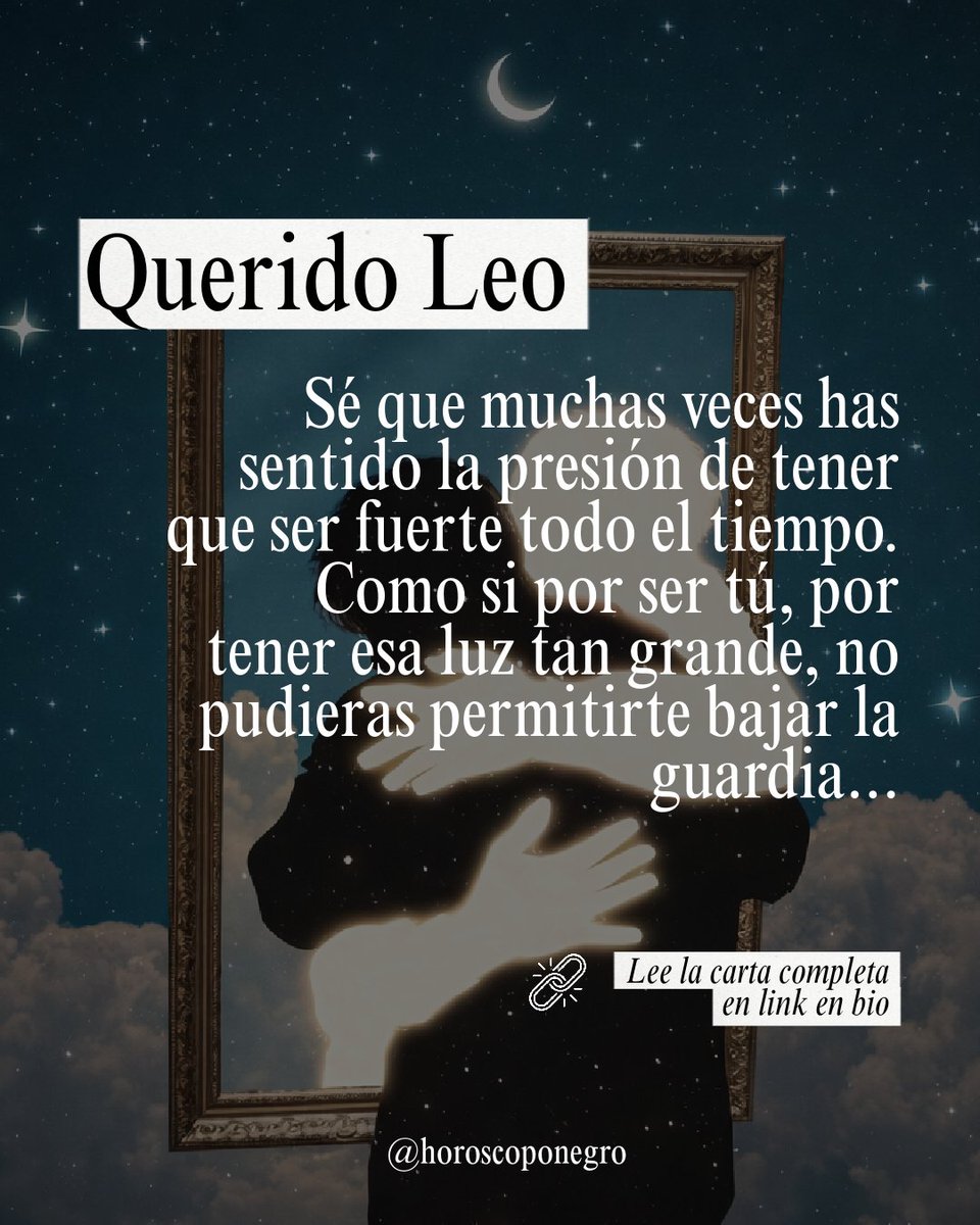 💌 La carta de tu yo del pasado que necesitas leer ahora mismo.

Es una carta para recordarte quién eres, todo lo que has atravesado y por qué deberías sentirte orgulloso de la persona en la que te estás convirtiendo. 

✨ Descubre la carta completa aquí horoscoponegro.com/la-carta-de-tu…