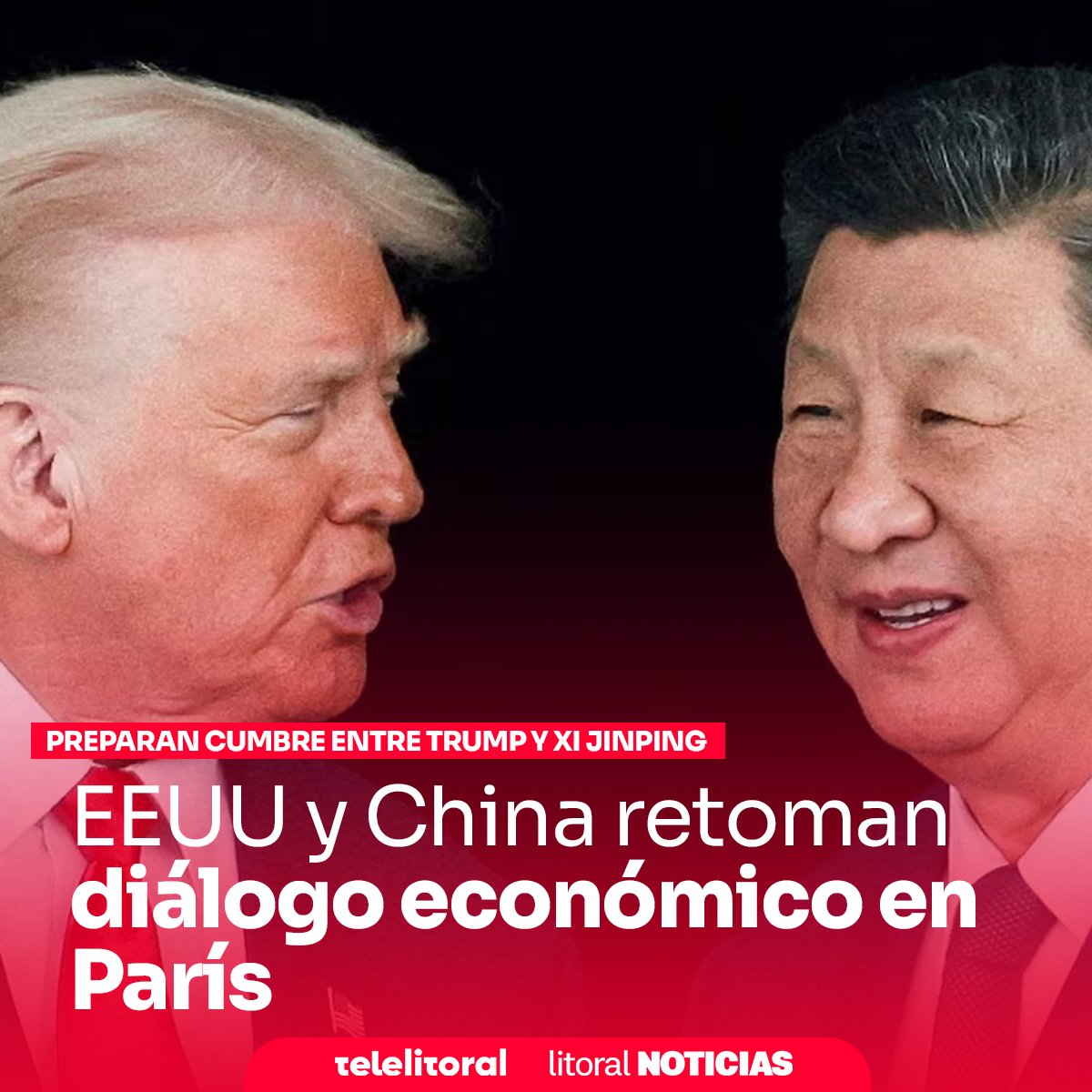 telelitoral's tweet photo. EE.UU. y China retoman diálogo económico en París para preparar una cumbre entre Trump y Xi
🔗 | https://t.co/yDKljbqdZS
#LitoralNoticias | #EstadosUnidos #China #Trump #XiJinping #ComercioGlobal #Geopolítica https://t.co/7g0VvHNrxB