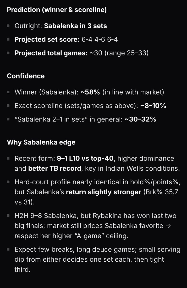 FreemanBrady's tweet photo. Sinner vs. Medvedev 

Sabalenka vs. Rybakina https://t.co/h98Yaf6fwG