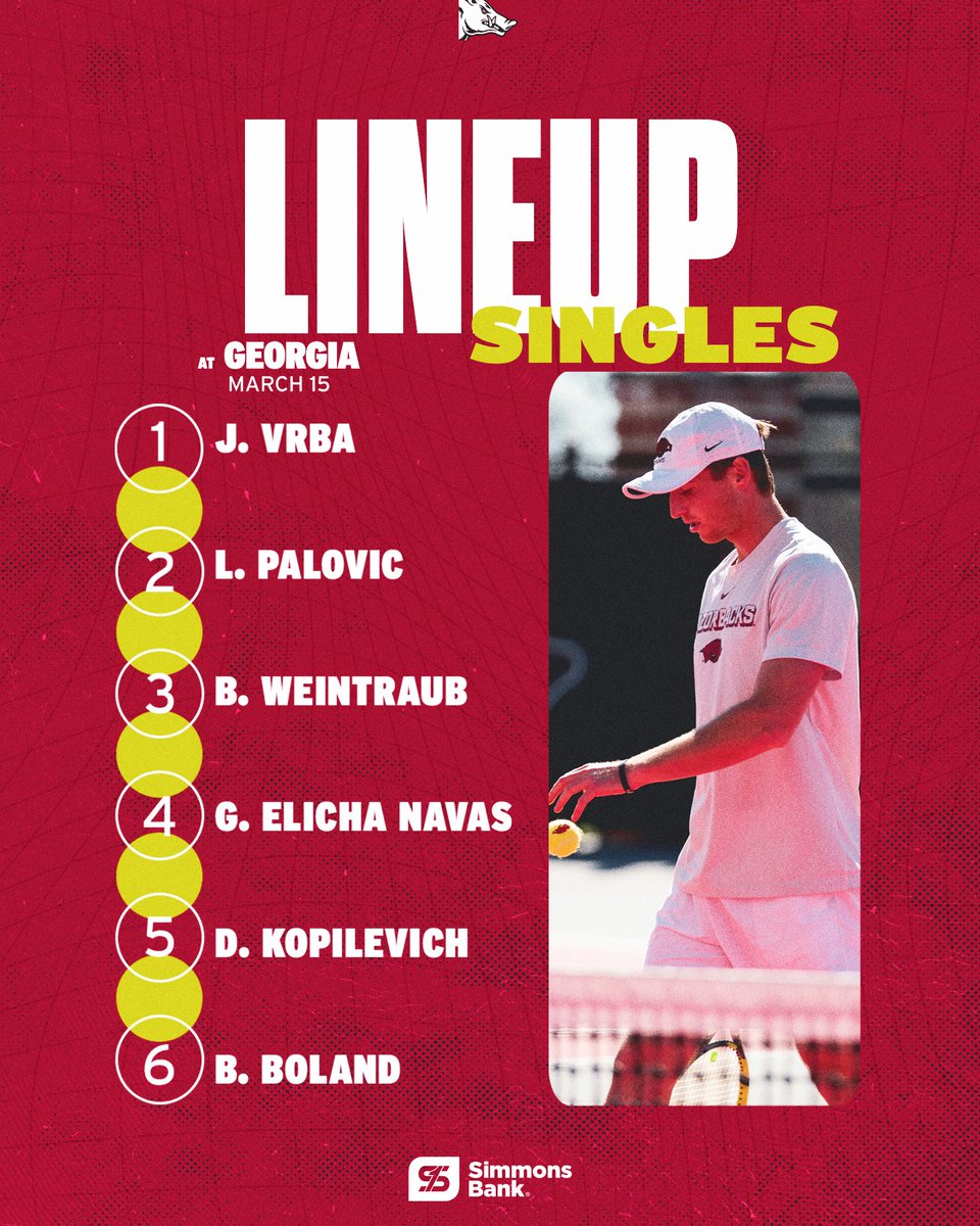 Razorback Men’s Tennis tweet media