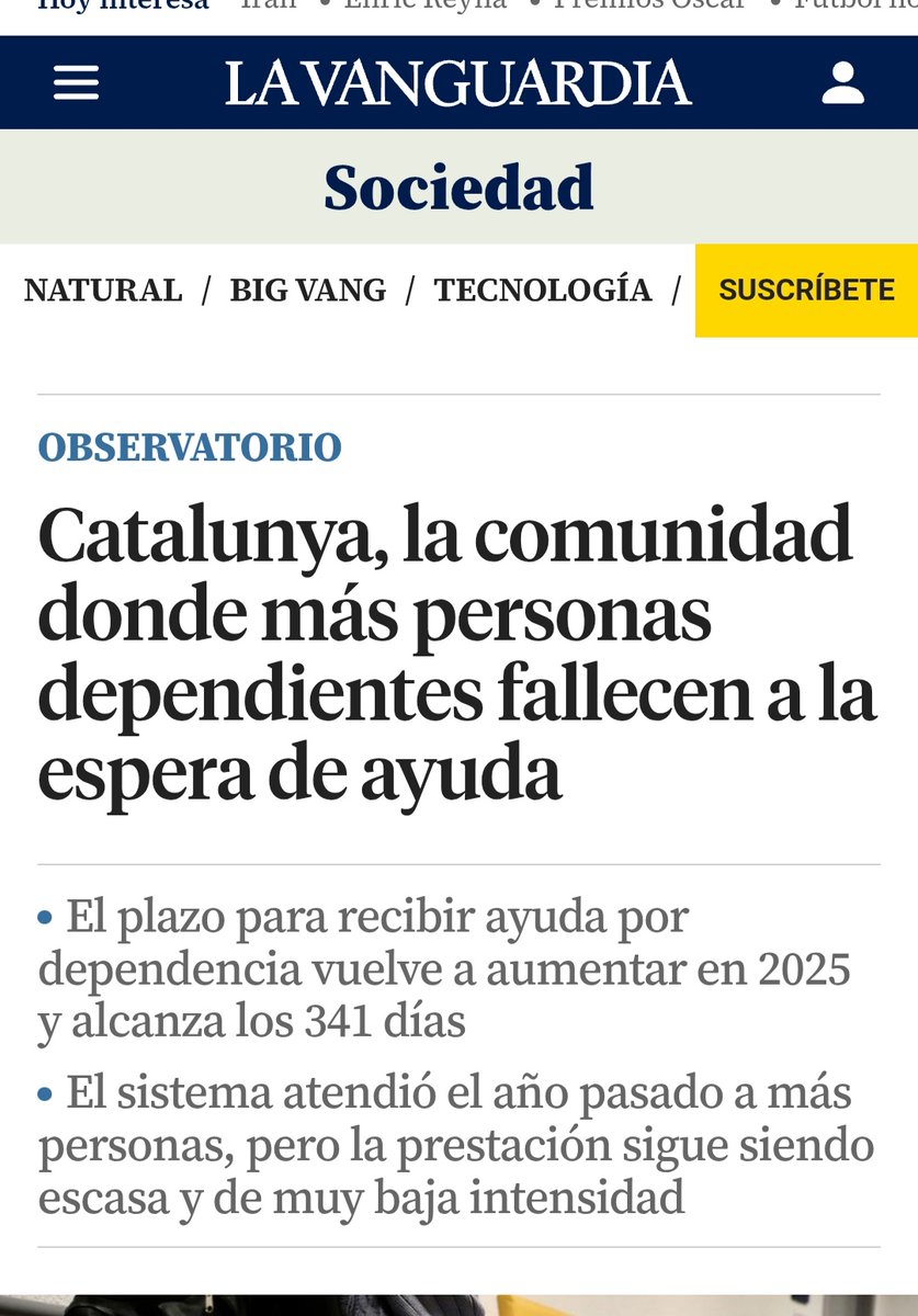 Catalunya, on més persones moren esperant l'ajuda de la dependència.

Catalunya, ón hi ha més entitats, taules i guinguetes per metre quadrat: 5.000 milions d'€ en subvencions.