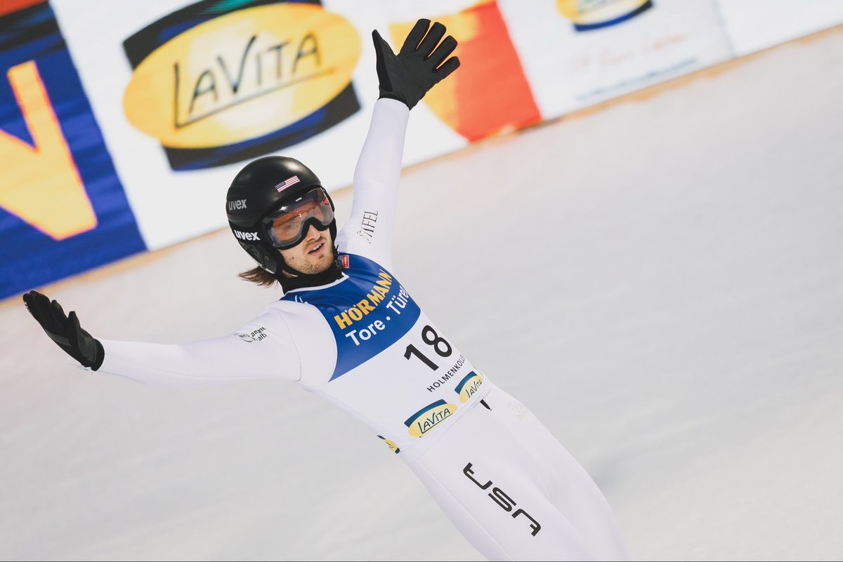 usskiteam's tweet photo. Guys showing up in Oslo 🇳🇴 👀 Tate Frantz locking in a top 10 in today’s World Cup, in 10th overall, and Kevin Bickner back in the top-15 the second day in a row — 14th today, 12th yesterday. 

Let’s GOOO. Two more World Cups to go 📣📣

#stifelusskiteam https://t.co/3OMmDoW7iE