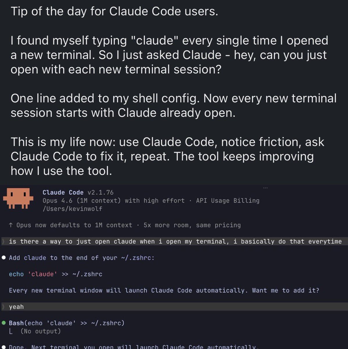 Claude Code auto-start