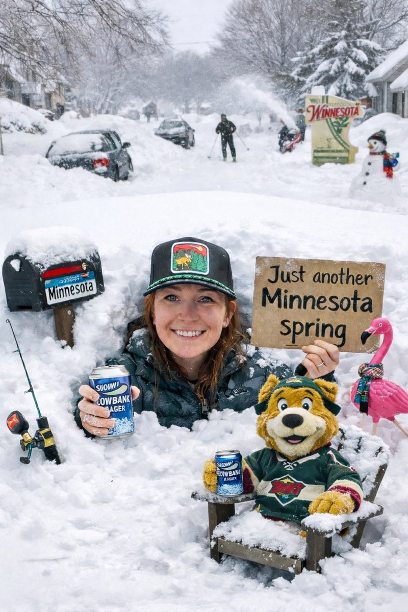 kellyaschmidt29's tweet photo. 12 inches of “spring.” Nordy says this is normal.
Just another day in Minnesota.
It’s not weird. It’s Wild. ❄️🏒 @mnwild https://t.co/Shh2xYfRyn