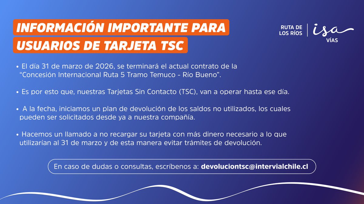 Ruta De Los Ríos tweet media