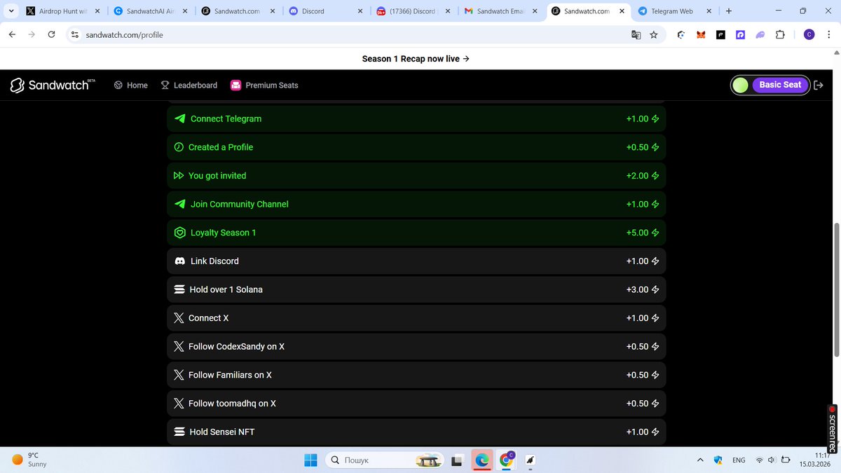 CryptoRetrodrop's tweet photo. SandWatch is the easiest crypto aiddrop✅ Just log in, connect your wallet, complete simple tasks, and you'll start farming Popcorn🍿, which is the project's points. 
Even if your laptop is turned off, you'll still be farming.⚡
#sandwatch #sandbox #pharos #billions #zetarium https://t.co/UI4qvTzDIG