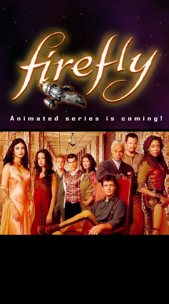 DJWfilmmusic's tweet photo. Shiny news! A Firefly animated series is in the works.  All of the main cast are expected to reprise their roles. #firefly

Listen to my album on spotify:
https://t.co/0IgYLj3g9w https://t.co/P8zVx0uALf