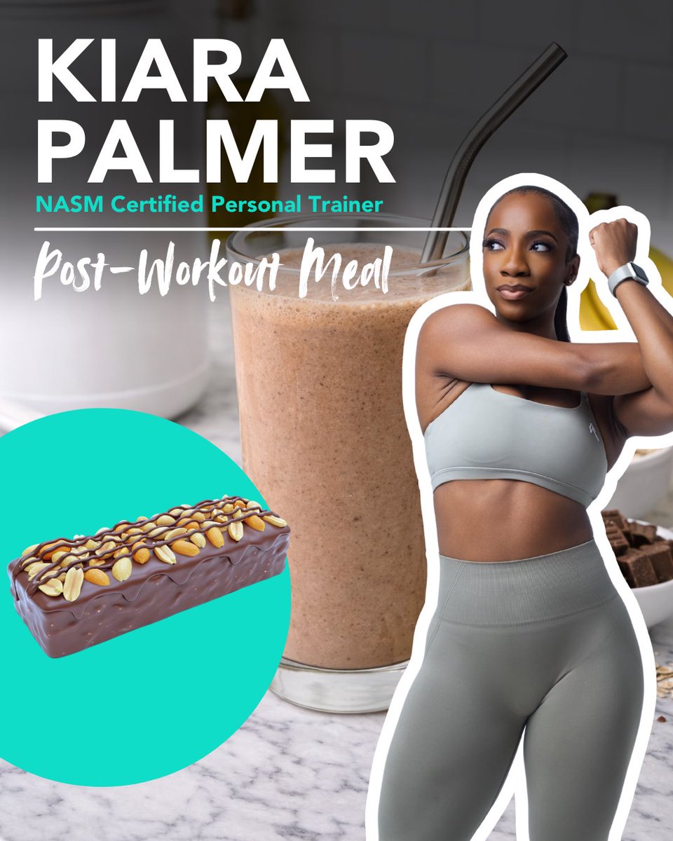 PrettyGirlSweat's tweet photo. What you eat before and after training can make a huge difference in energy, performance, and recovery. 🤍

Kiara keeps it simple:

⚡ Pre-workout
• Oatmeal or Chobani yogurt drink

💪🏾 Post-workout recovery
• Protein bar or protein shake

Read more: https://t.co/akqFRe3f7w https://t.co/WtQ76lNny7