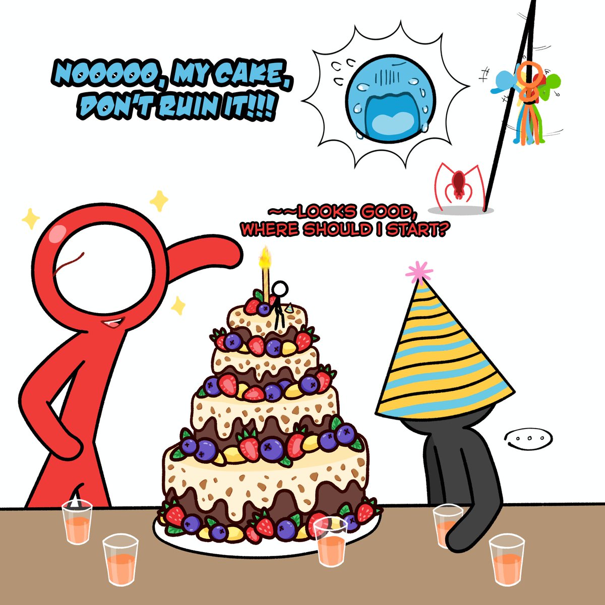 Happy birthday, TCO! 🎉🎂
//I’m too busy to draw Mitsi💦//
#tco #tdl #stickgang #alanbecker