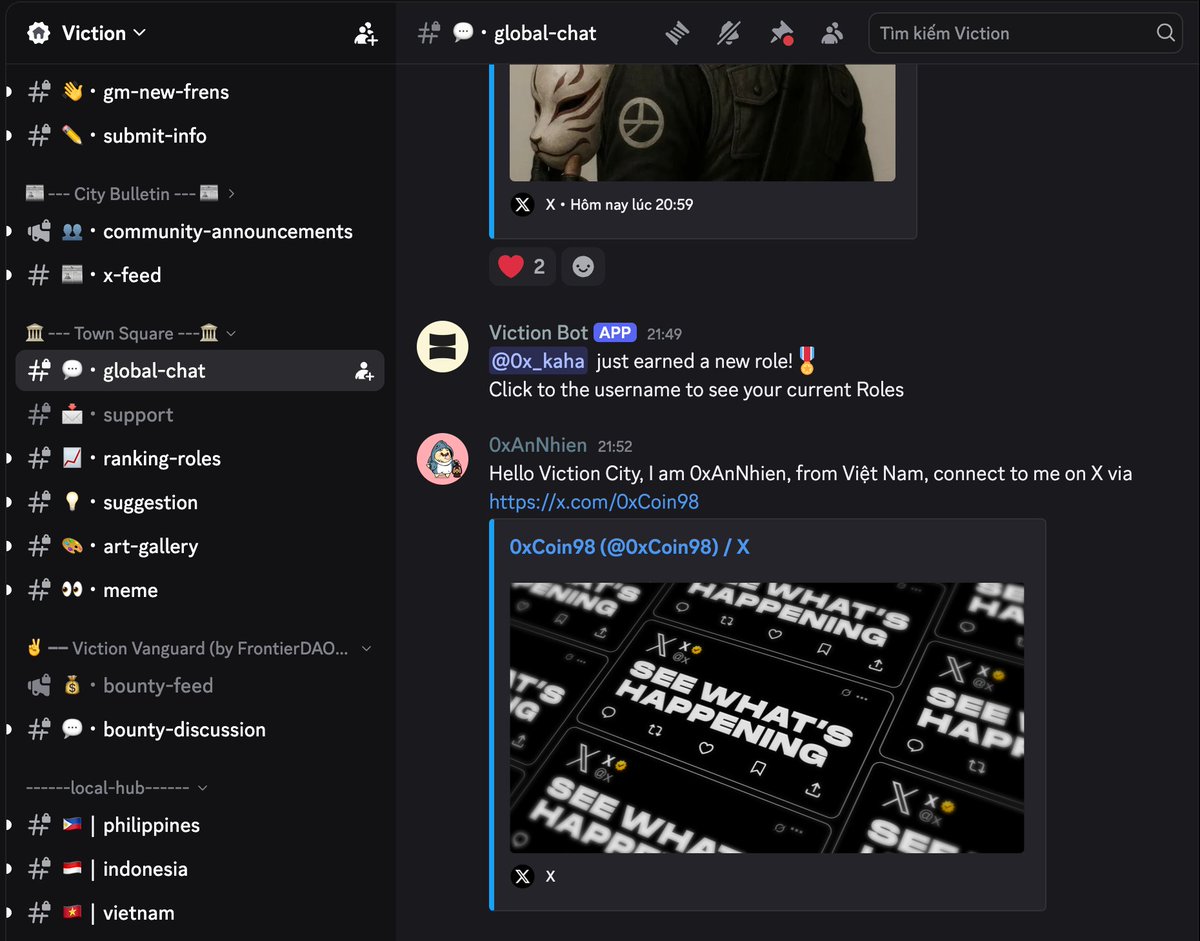 0xCoin98's tweet photo. The $6,000 reward pool hunting strategy that's been generating a lot of excitement in the Viction Discord lately, shared by OG ecosystem members.

Join Viction Discord via link: https://t.co/u88ZPmsjSU https://t.co/t6TEnIOTUU