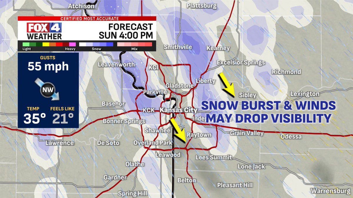 A snow squall is likely to impact the Kansas City Metro between 2-6 PM ...