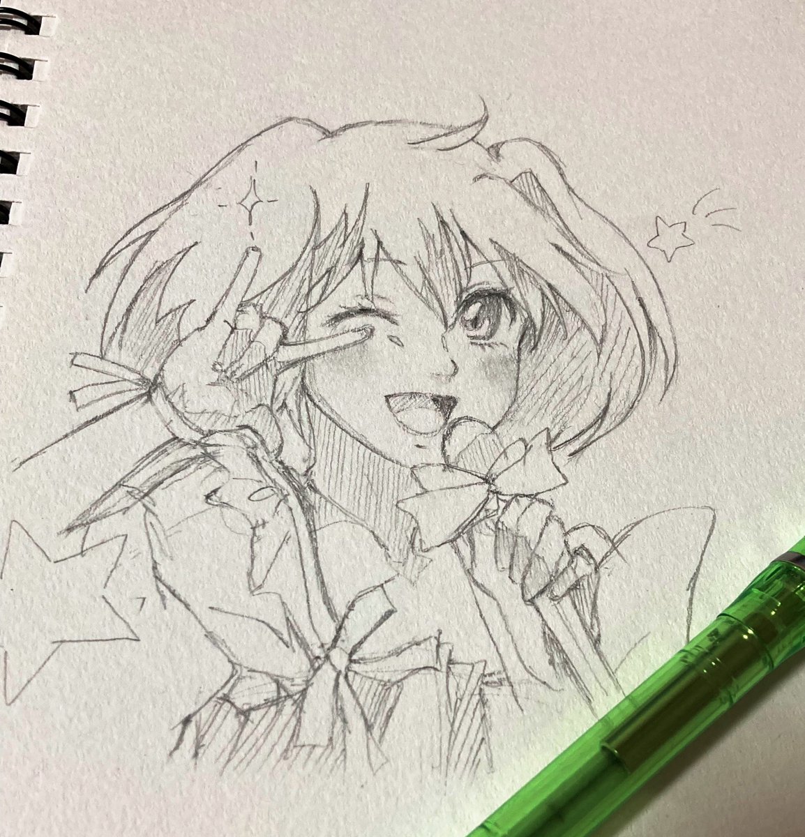 Peparon0601's tweet photo. ランカちゃん描きました🌱💚
(｡•̀ᴗ-)キラ✧　 #イラスト #マクロス https://t.co/Y9geFIL5LO