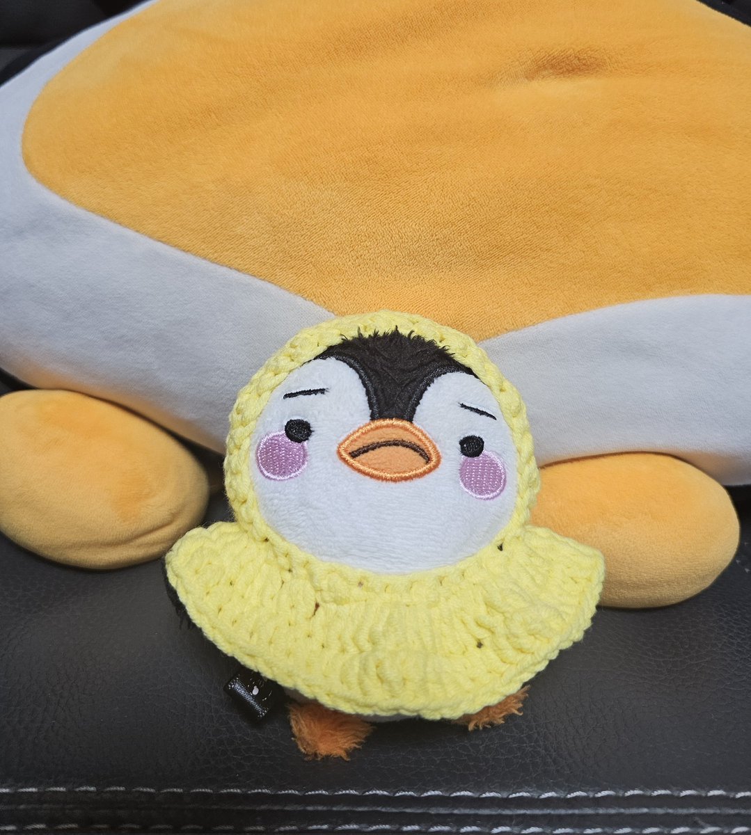 우비써니펭갖고싶어 뜨개로 떠봄..🥹
온라인으로 꼭 팔아주세욤🤲🏻꼭이요!!