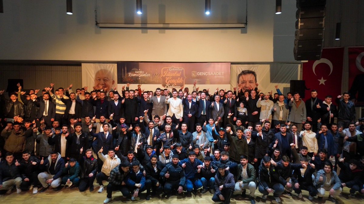 SafaOcak's tweet photo. 2026 İstanbul Gençlik Sahuru

Özlenen ve beklenen günlere doğru güçlü bir adım daha…

Bu anlamlı tablonun mimarları olan İl Başkanlık Divanımıza ve Yönetim Kurulu üyelerimize, İlçe Gençlik Başkanlarımıza ve tüm teşkilat mensuplarımıza teşekkür ediyorum.

Teşkilatımızın adanmış kadrolarıyla; yarınların umudunu, gönüllerimizin heyecanını sabır ve gayretle büyütmeye devam ediyoruz.