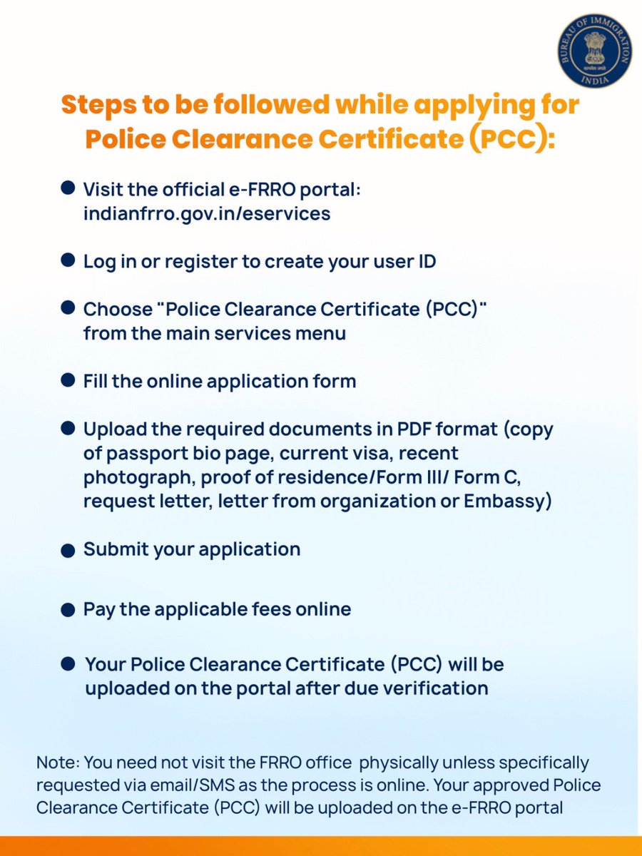 Bureau of Immigration, Government of India tweet media