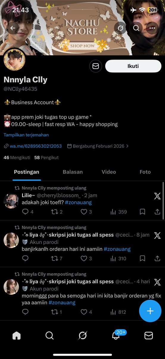 susudencowww's tweet photo. hati hati banget sama ni akun, gue habis kena tipu mau beli spo prem yang 3 bulan langsung tapi sesudah di payment malah di off dan pas gue cek pake nomer satunya ternyata gue di blok hati hati guyss

akun twtnya guys @NClly46435 
#zonauang #zonajajan https://t.co/zfNtFUVGqh