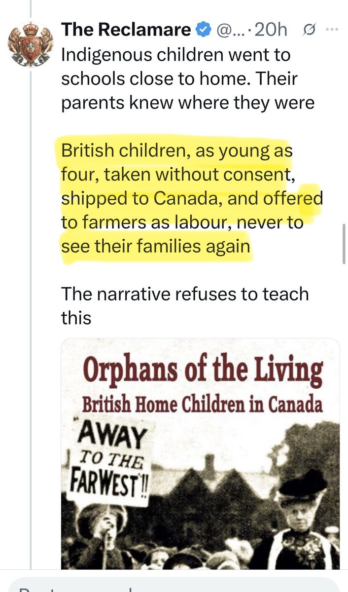The average stay at a residential school was 4.5 years. Students returned to their families.

The poor or orphaned British Home Children brought to Canada never saw their families again…
but no mourning or money for them!