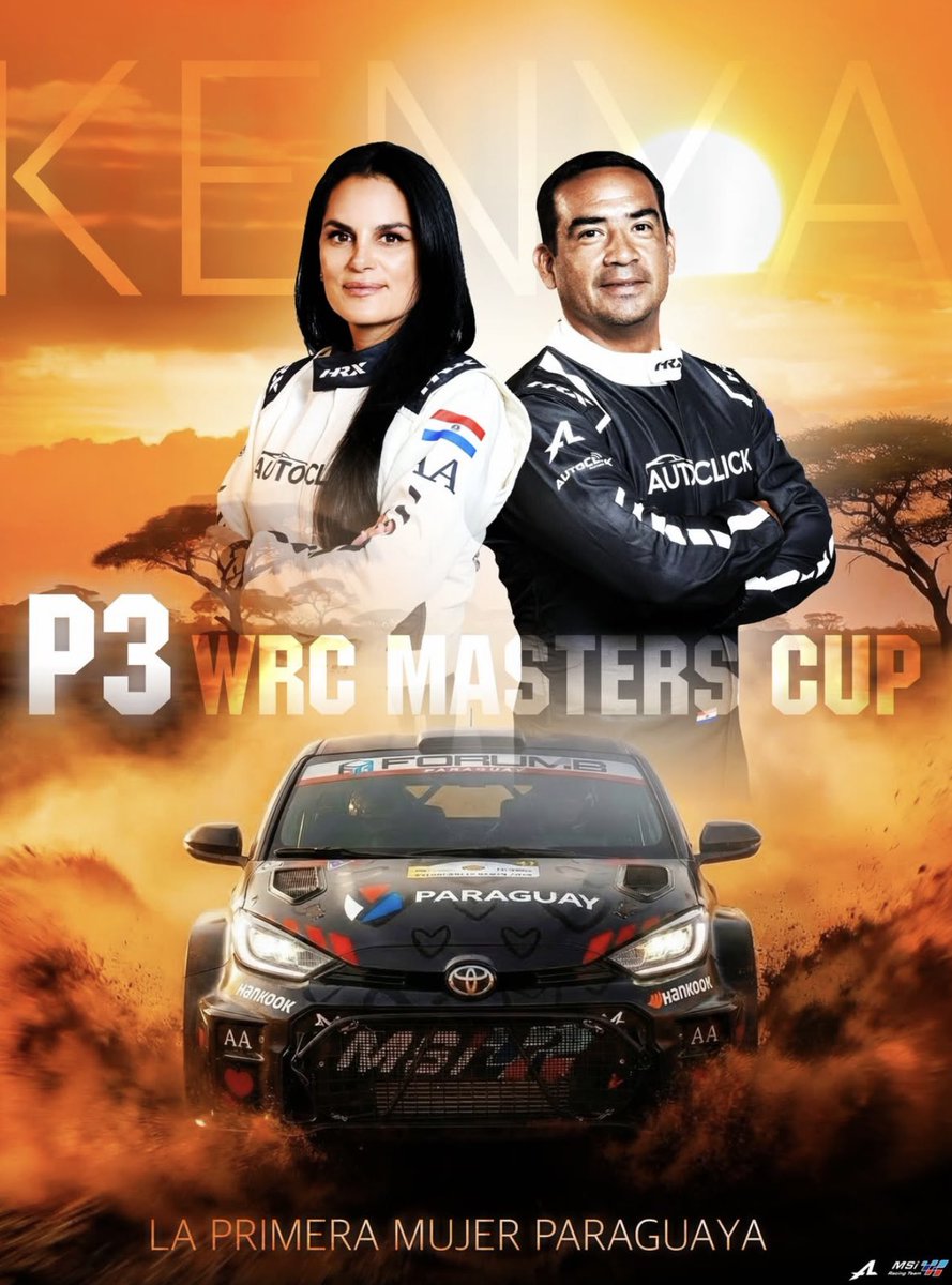 #Automovilismo🚘 • ¡Andrea hace historia! 🙌🏽

Andrea Lafarja hace historia para Paraguay al subir al P3 de la WRC Masters Cup en el durísimo Rally Safari de Kenia. 🏆

Andrea se convierte en la primera mujer paraguaya en lograr un podio en el WRC. 🔥👏

#ElDeporteNosUne🤝