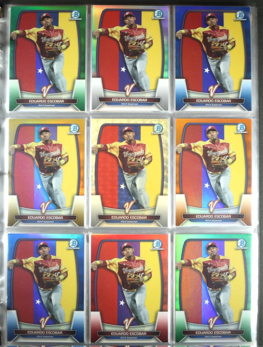 DEDEDEN0167's tweet photo. WBCコレクションの紹介5
DEDENCollection

2023Bowman Chrome WBC FLAG

フルコンプリート
Japanは25シリまで
エスコバーのレインボー達成

baseがシリアル、ケースで数枚
しかし100種類と言う
コレクター泣かせアイテムです

しかし
う！つ！く！し！い！
 
#topps 
#toppsJapan 
#WBC 
#大谷翔平 https://t.co/7aSOfMHPGs
