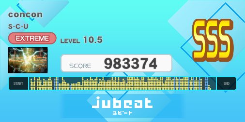 jubeat（ユビート）で「concon」をプレー！ SCORE: 983374 apps.apple.com/jp/app/jubeat-…